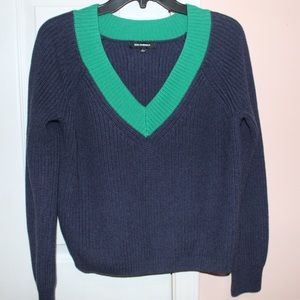 NWOT 525 America Cotton V-Neck Cropped Sweater